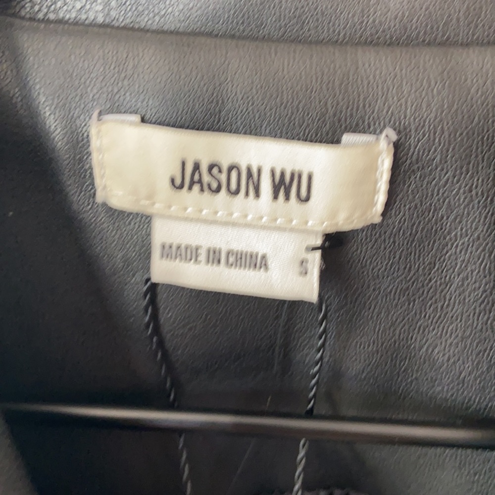 S Jason Wu Faux Leather Vest With Belt Black - Picture 5 of 10